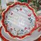 Kate Aspen Christmas Tableware Set - 7” Plate (set of 16), 9” Plate (set of 16), and Napkin (set of 30)